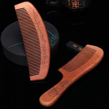 Дървен гребен от махагон, произход Zhejiang