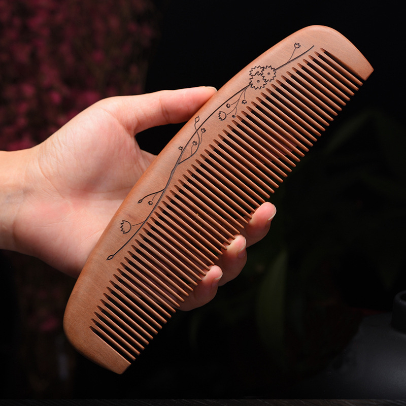 Дървен гребен от махагон, произход Zhejiang