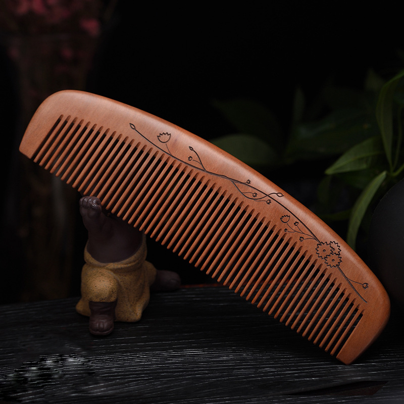 Дървен гребен от махагон, произход Zhejiang