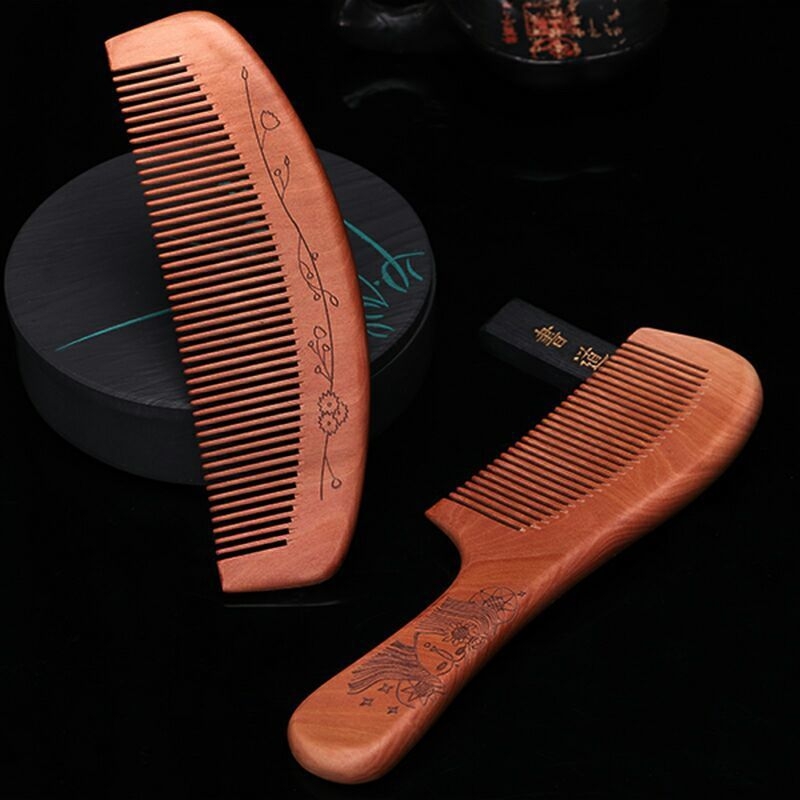 Дървен гребен от махагон, произход Zhejiang