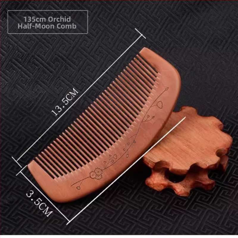 Дървен гребен от махагон, произход Zhejiang