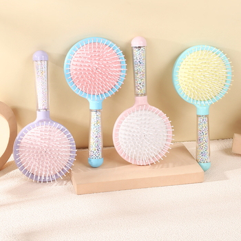 Yinli пластмасов гребен за масаж на скалпа и стилизиране на косата, с въздушна възглавница, дизайн с анимационен мотив