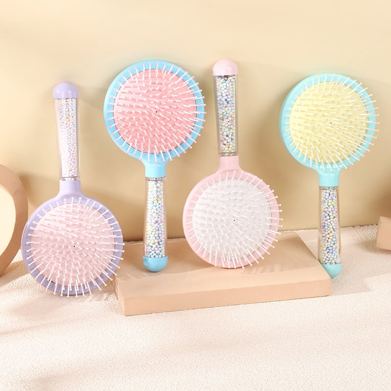 Yinli пластмасов гребен за масаж на скалпа и стилизиране на косата, с въздушна възглавница, дизайн с анимационен мотив