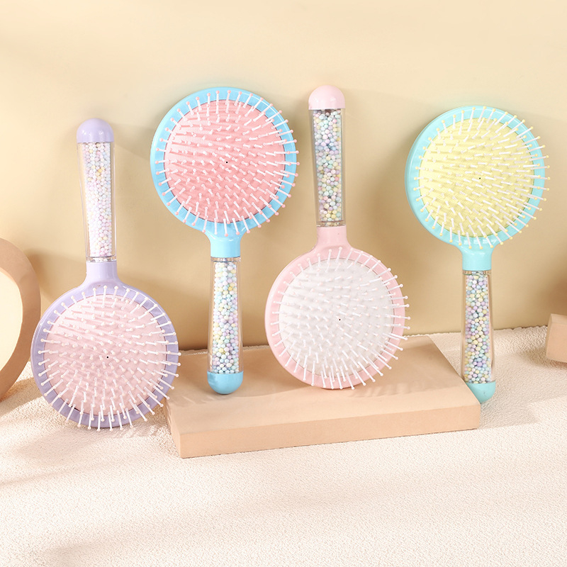 Yinli пластмасов гребен за масаж на скалпа и стилизиране на косата, с въздушна възглавница, дизайн с анимационен мотив
