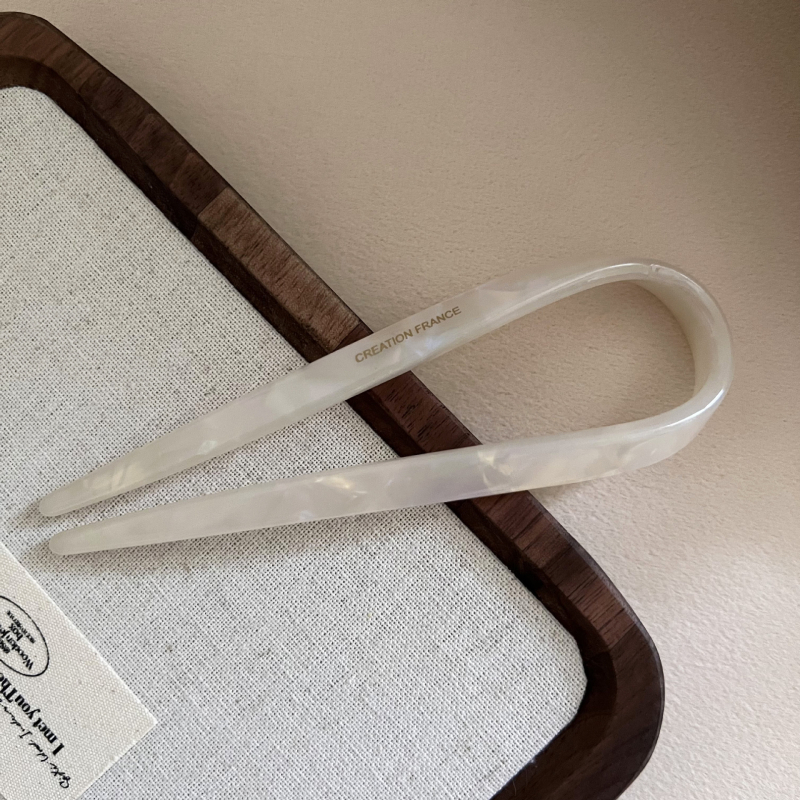 U-oblik ukosnica za kosu – jednostavan elegantan stil, materijal: acetic acid plate, brend Hejing Xi