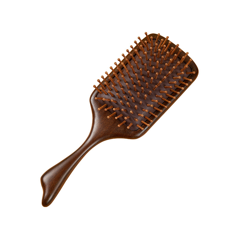 Weiya гребен за коса от сандалово дърво с въздушна възглавница за масаж на скалпа