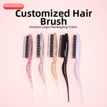 Фризьорски гребен Mei la Mei, пластмасов (Категория: Фризьорски гребен; Марка: Mei la Mei; Материал: Пластмаса)