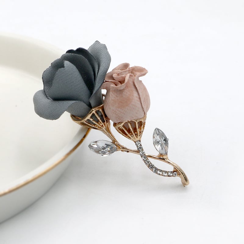 Брошка флорална композиция – стил Япония и Южна Корея; Материал: Друг; Година/Сезон: Лято 2020