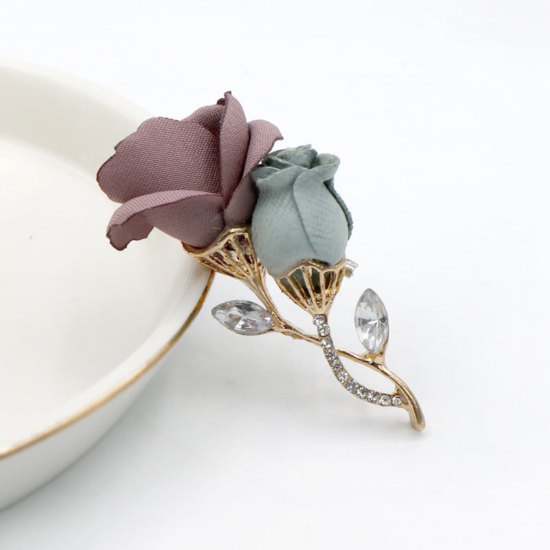 Брошка флорална композиция – стил Япония и Южна Корея; Материал: Друг; Година/Сезон: Лято 2020
