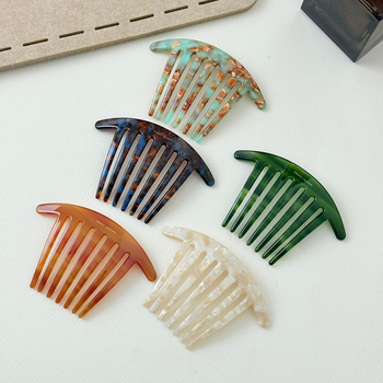 Χτένα μαλλιών από ακέτα για γυναίκες — μη ολισθαίνουσα, απλός unisex σχεδιασμός (Υλικό: οξικό οξύ; Στυλ: απλό, unisex; Τεχνική επεξεργασίας: έγχυση καυσίμου; Προσαρμογή: Ναι; Κωδικός: IB24)