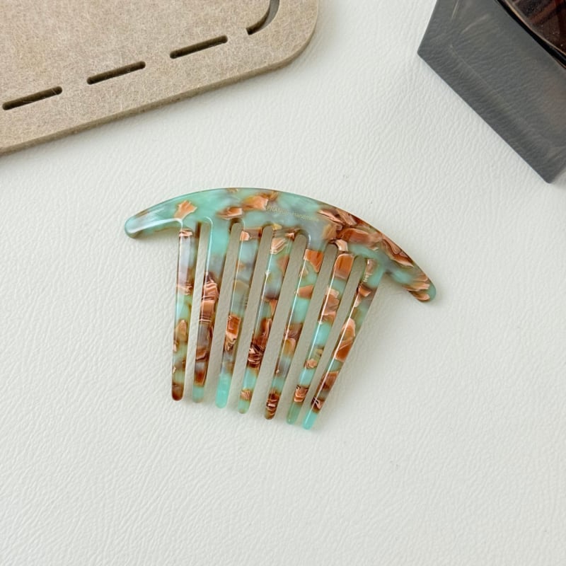 Χτένα μαλλιών από ακέτα για γυναίκες — μη ολισθαίνουσα, απλός unisex σχεδιασμός (Υλικό: οξικό οξύ; Στυλ: απλό, unisex; Τεχνική επεξεργασίας: έγχυση καυσίμου; Προσαρμογή: Ναι; Κωδικός: IB24)