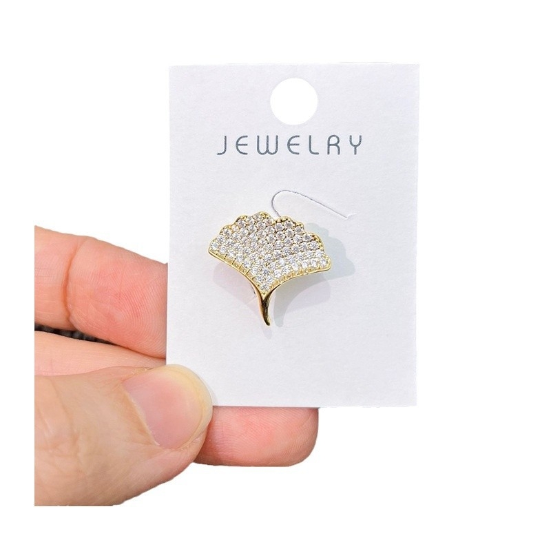 Цветна брошка с циркон - сплав, електроплакиране, цирконови камъни, произход: Пекин, есен 2024