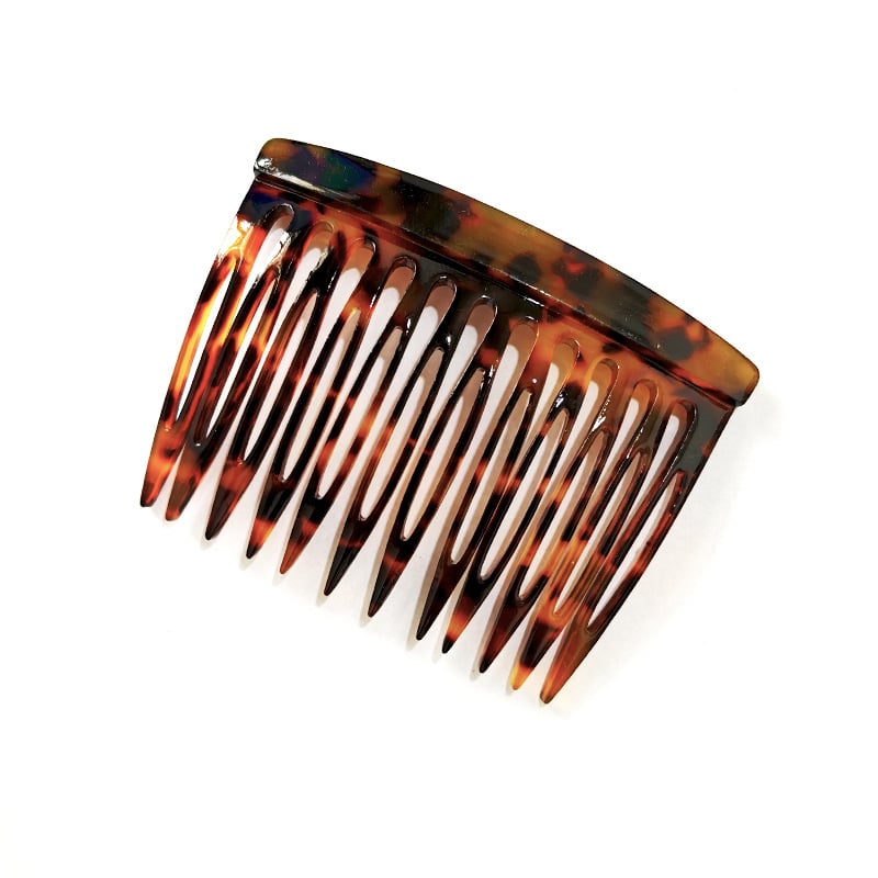 Гребен за коса от ацетат, френски стил минималистичен, дизайн с големи зъби, ръчна изработка, антистатичен аксесоар