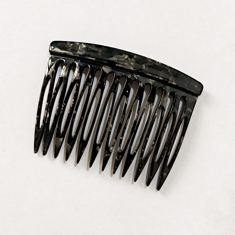 Гребен за коса от ацетат, френски стил минималистичен, дизайн с големи зъби, ръчна изработка, антистатичен аксесоар