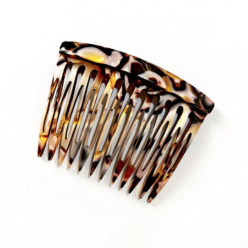 Гребен за коса от ацетат, френски стил минималистичен, дизайн с големи зъби, ръчна изработка, антистатичен аксесоар