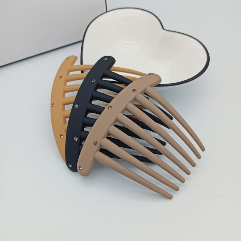 Χτένα μαλλιών με σχήμα U, υλικό PC, ματ φινίρισμα, αντιολισθητικό, κορεάτικο στυλ