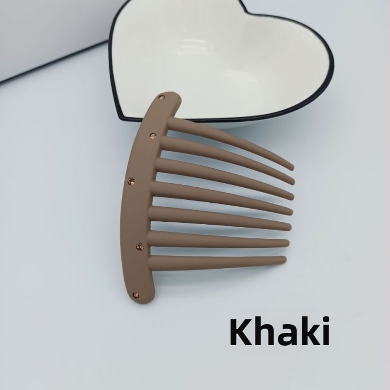 Χτένα μαλλιών με σχήμα U, υλικό PC, ματ φινίρισμα, αντιολισθητικό, κορεάτικο στυλ