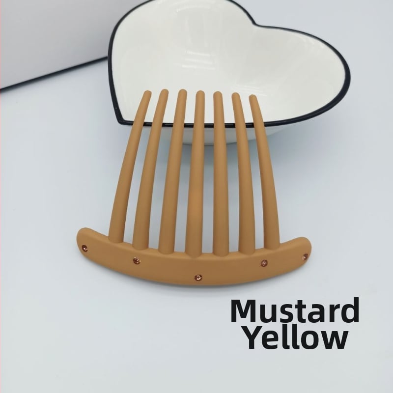 Χτένα μαλλιών με σχήμα U, υλικό PC, ματ φινίρισμα, αντιολισθητικό, κορεάτικο στυλ