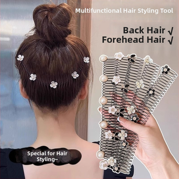 Метален невидим гребен за коса за задната част на главата, ретро стил, дамски аксесоар за коса
