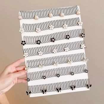 Метален невидим гребен за коса за задната част на главата, ретро стил, дамски аксесоар за коса