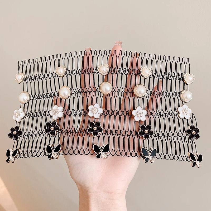 Метален невидим гребен за коса за задната част на главата, ретро стил, дамски аксесоар за коса