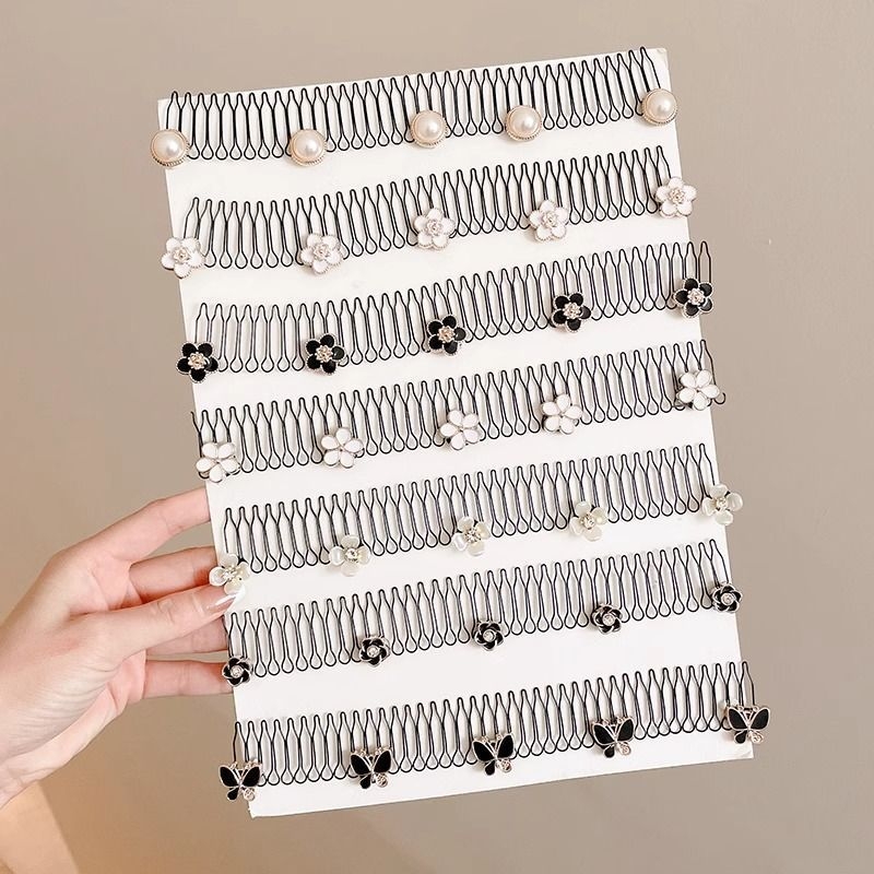 Метален невидим гребен за коса за задната част на главата, ретро стил, дамски аксесоар за коса