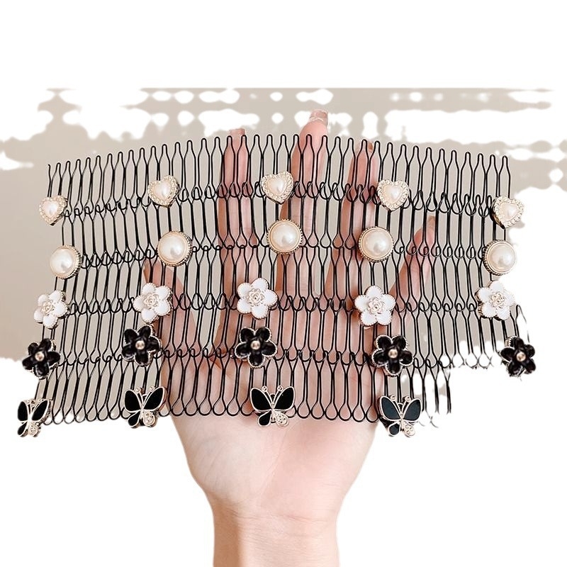 Метален невидим гребен за коса за задната част на главата, ретро стил, дамски аксесоар за коса