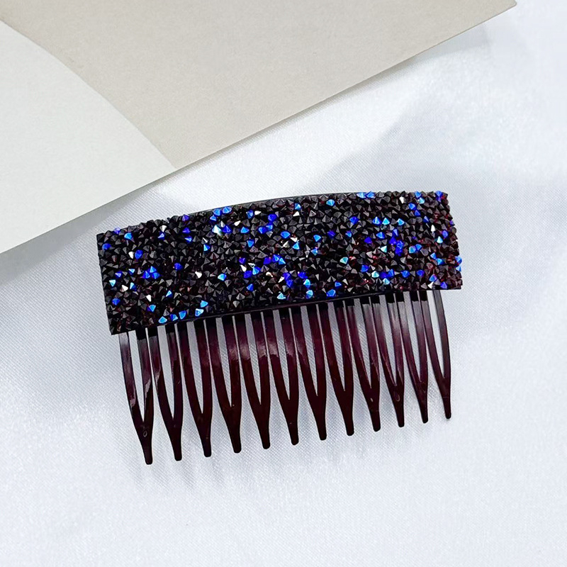 Štipaljka za kosu s rhinestones – puni dijamantni dizajn, korejskog stila bočni klips za šiške — ručno izrađeno, prilagodljivo
