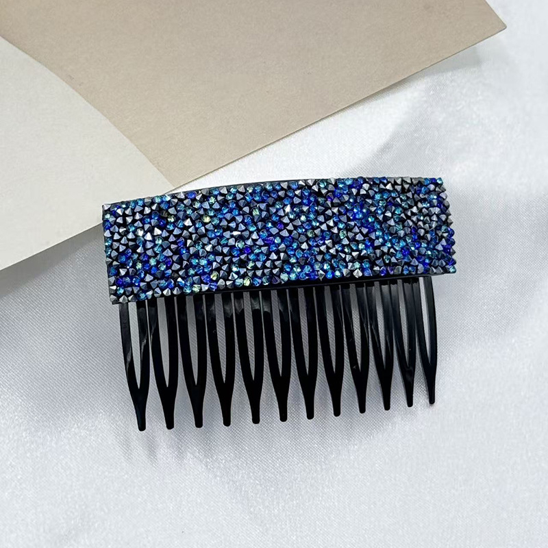 Štipaljka za kosu s rhinestones – puni dijamantni dizajn, korejskog stila bočni klips za šiške — ručno izrađeno, prilagodljivo