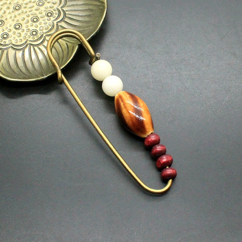 Ρετρό κεραμική καρφίτσα, χειροποίητη, unisex, σε σειρά All-Match, κατάλληλη για πουλόβερ, καρντιγάν και παλτό