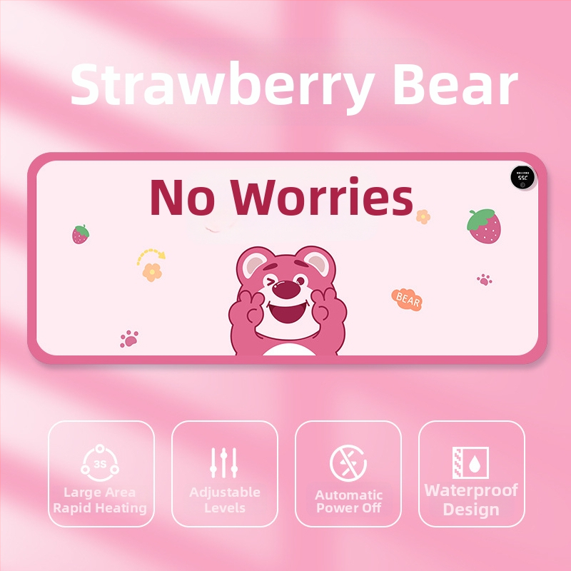 Padă de încălzire pentru mouse, alimentare la 220V, 85W, disipare a căldurii cu placă de aluminiu, suprafață din piele, control al temperaturii pe mai multe trepte, temporizator automat