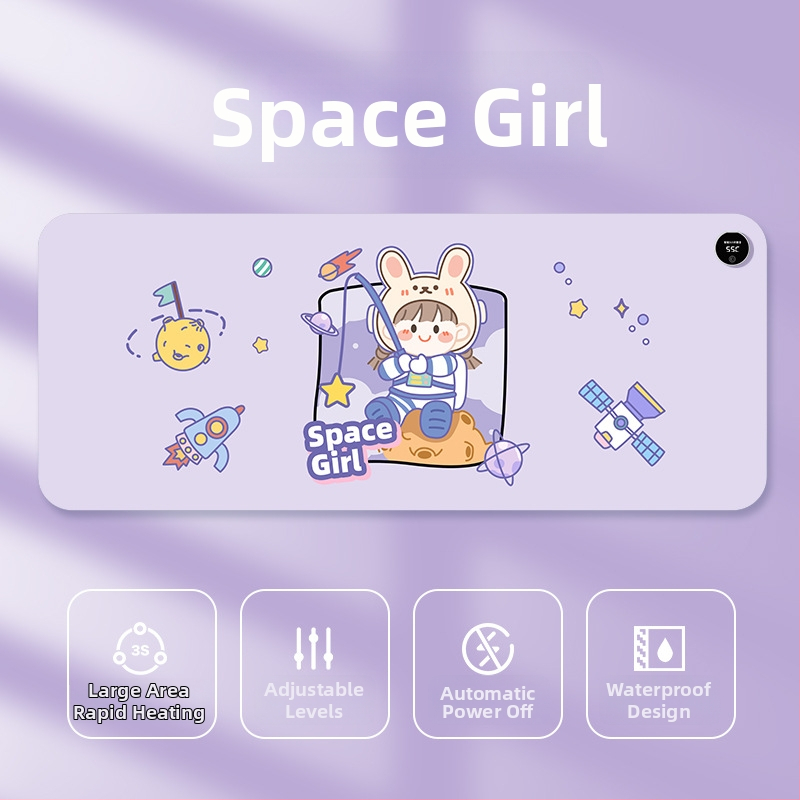 Padă de încălzire pentru mouse, alimentare la 220V, 85W, disipare a căldurii cu placă de aluminiu, suprafață din piele, control al temperaturii pe mai multe trepte, temporizator automat