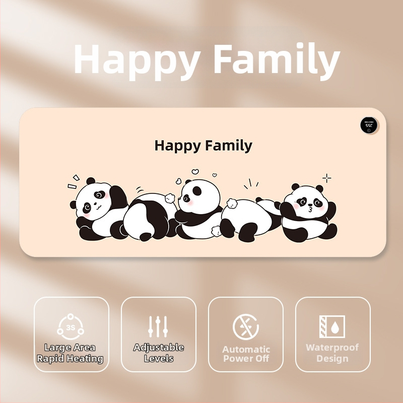 Padă de încălzire pentru mouse, alimentare la 220V, 85W, disipare a căldurii cu placă de aluminiu, suprafață din piele, control al temperaturii pe mai multe trepte, temporizator automat