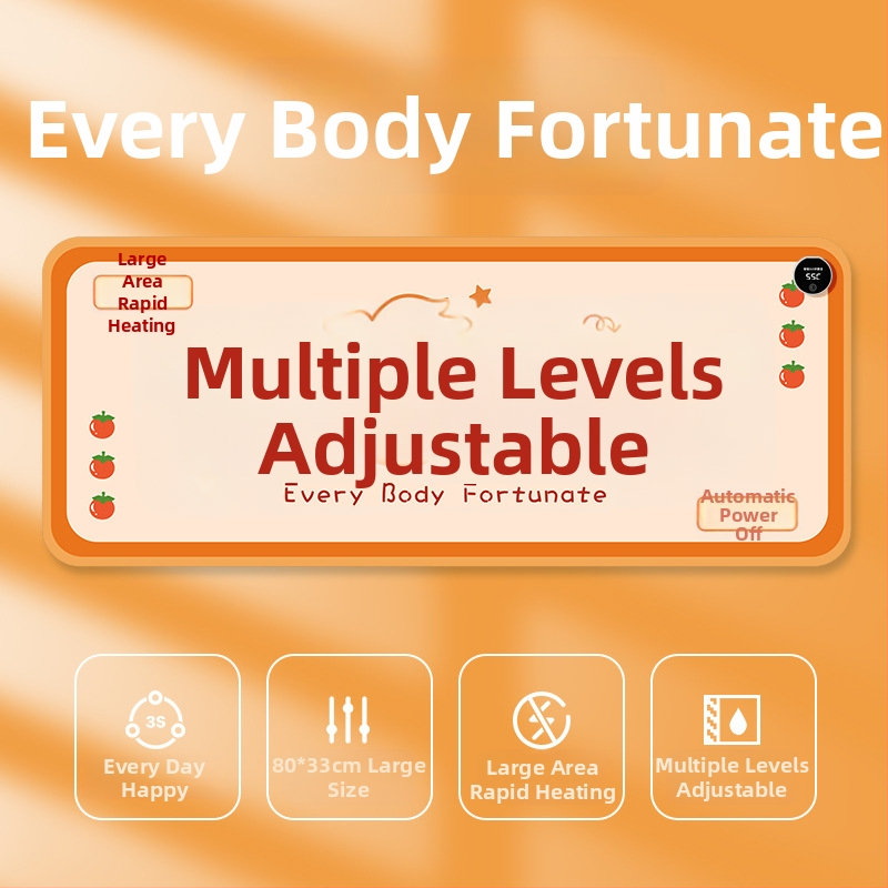 Padă de încălzire pentru mouse, alimentare la 220V, 85W, disipare a căldurii cu placă de aluminiu, suprafață din piele, control al temperaturii pe mai multe trepte, temporizator automat