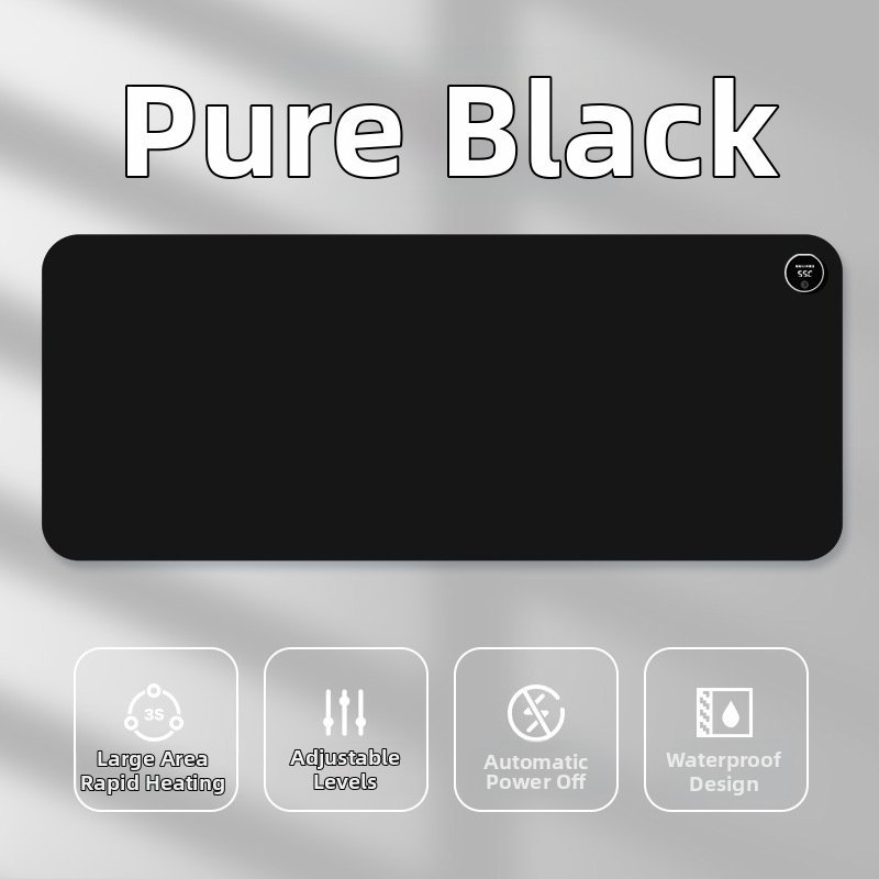 Padă de încălzire pentru mouse, alimentare la 220V, 85W, disipare a căldurii cu placă de aluminiu, suprafață din piele, control al temperaturii pe mai multe trepte, temporizator automat