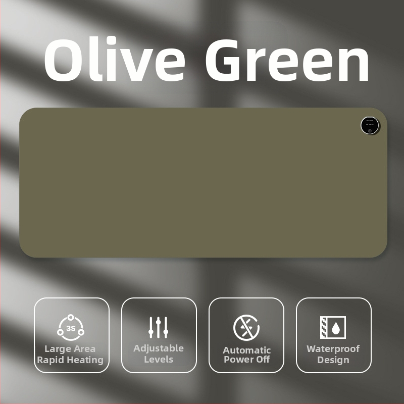 Padă de încălzire pentru mouse, alimentare la 220V, 85W, disipare a căldurii cu placă de aluminiu, suprafață din piele, control al temperaturii pe mai multe trepte, temporizator automat