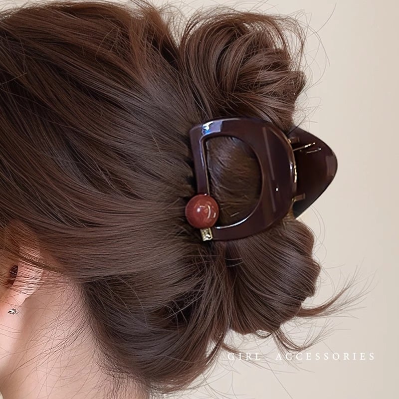 Cápás hajcsat Zhiyi, akril, kézzel készített, Gripper, kód syj-841