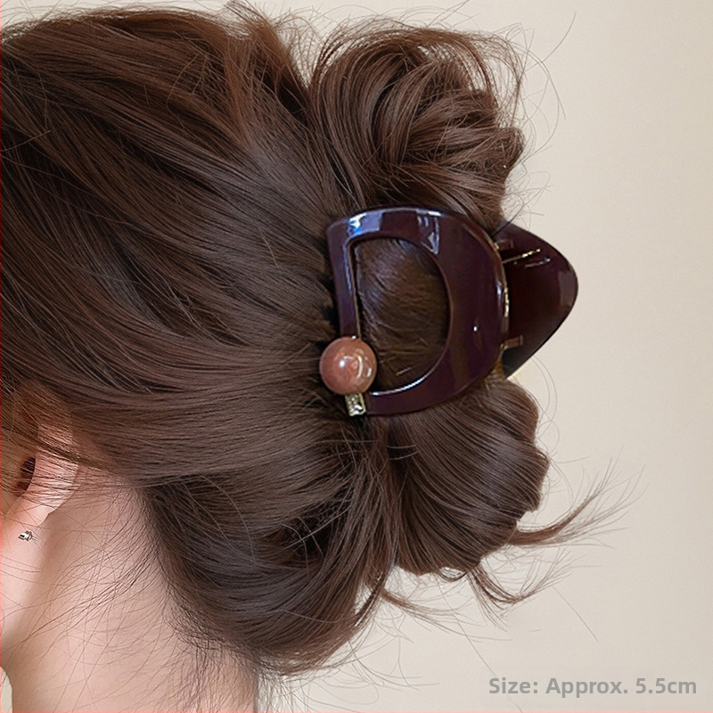 Cápás hajcsat Zhiyi, akril, kézzel készített, Gripper, kód syj-841