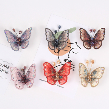 Farise Καρφίτσα με πεταλούδα από νήμα, δαντελωτή – γυναικεία απλή μόδα