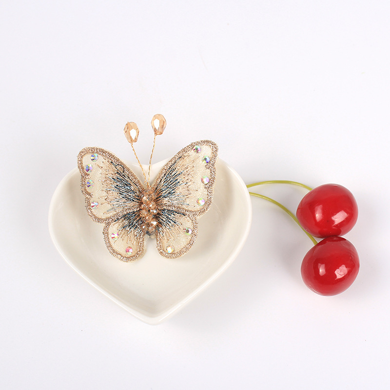 Farise Καρφίτσα με πεταλούδα από νήμα, δαντελωτή – γυναικεία απλή μόδα