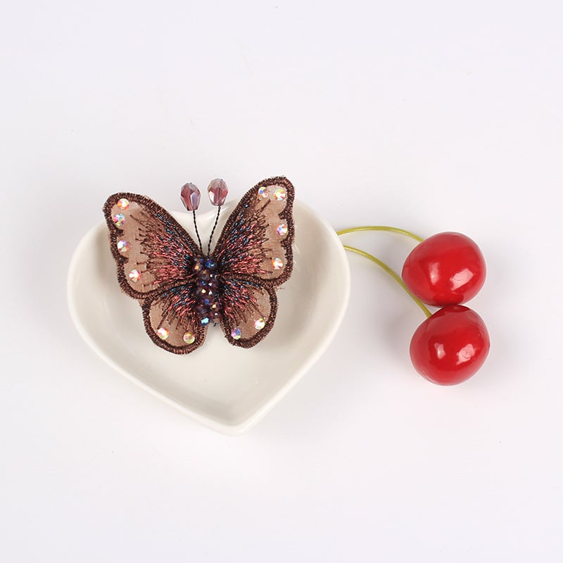 Farise Καρφίτσα με πεταλούδα από νήμα, δαντελωτή – γυναικεία απλή μόδα