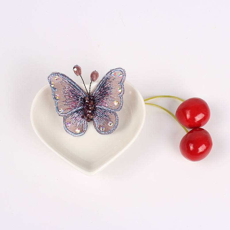 Farise Καρφίτσα με πεταλούδα από νήμα, δαντελωτή – γυναικεία απλή μόδα