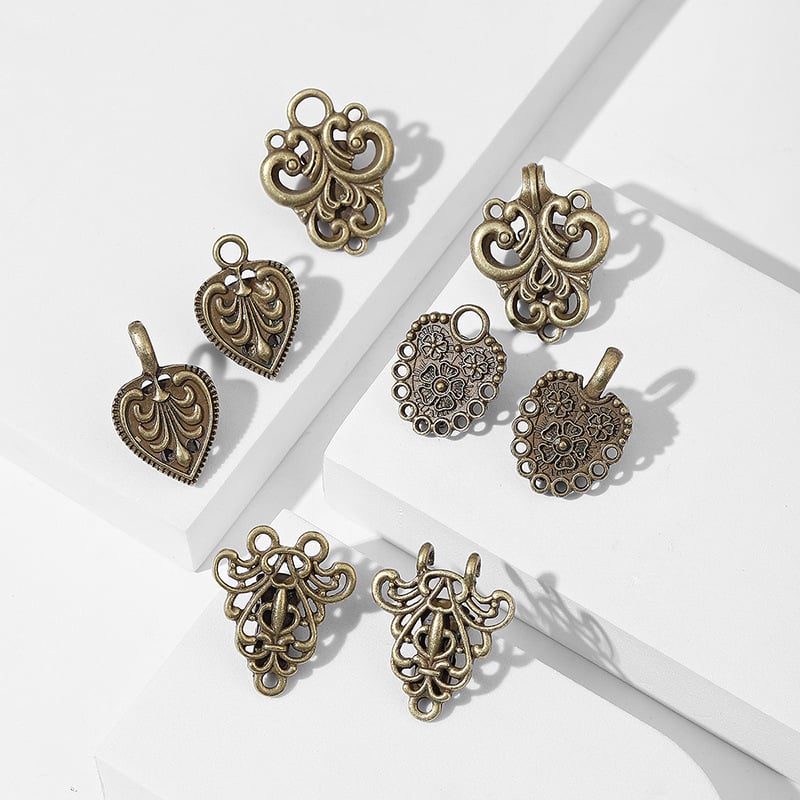 Винтидж клип за шал и брошка за яка – сплав, ретро стил, електроплатиране, възможност за персонализиране, самостоятелна опаковка