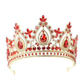 Diadem od legure sa kristalima rhinestones, ukos za kosu za svadbu, rođendan, maturu, banket i nastupe