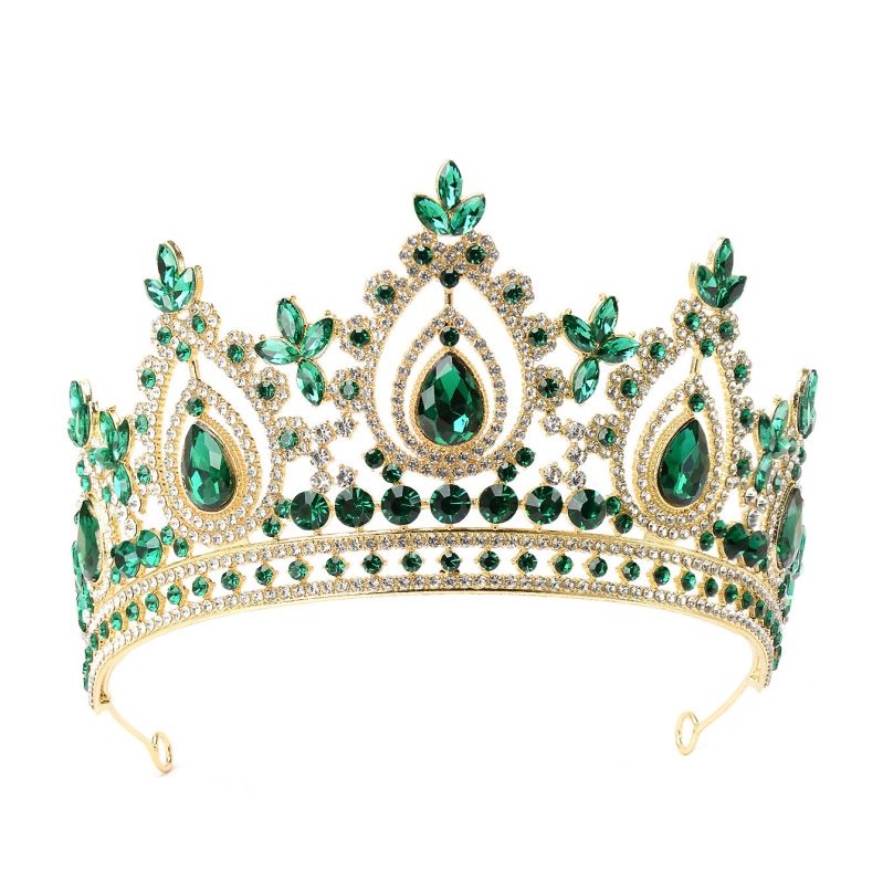 Diadem od legure sa kristalima rhinestones, ukos za kosu za svadbu, rođendan, maturu, banket i nastupe