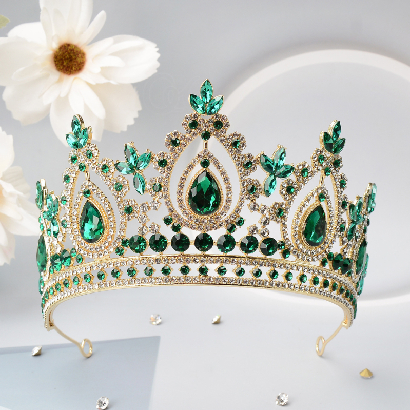 Diadem od legure sa kristalima rhinestones, ukos za kosu za svadbu, rođendan, maturu, banket i nastupe