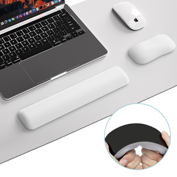 Μαξιλαράκι καρπού για μηχανικό πληκτρολόγιο και ποντίκι — αφρός μνήμης, αντιολισθητικό