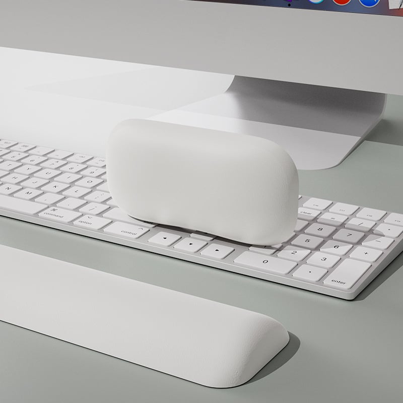 Μαξιλαράκι καρπού για μηχανικό πληκτρολόγιο και ποντίκι — αφρός μνήμης, αντιολισθητικό