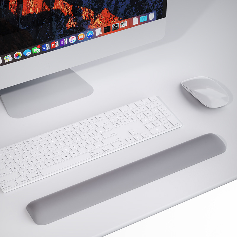 Μαξιλαράκι καρπού για μηχανικό πληκτρολόγιο και ποντίκι — αφρός μνήμης, αντιολισθητικό