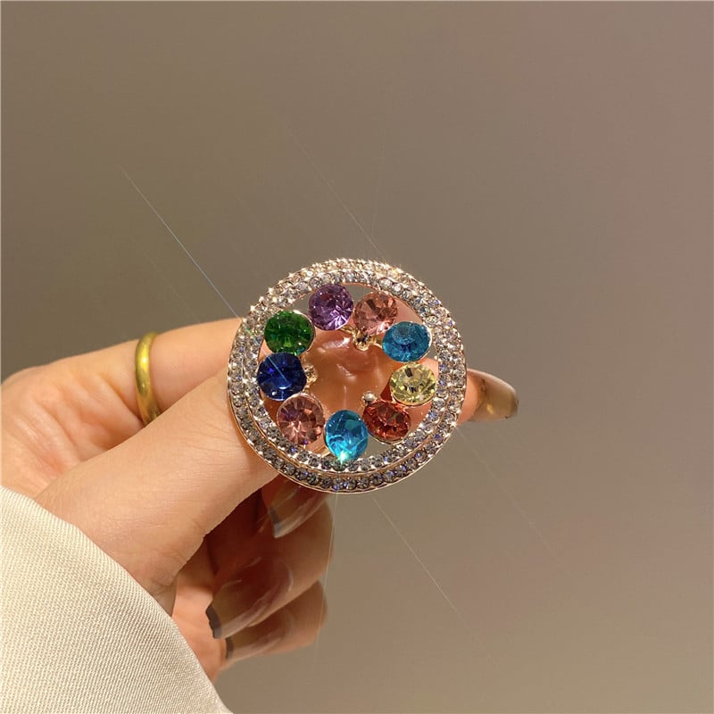 Метална брошка с цветя, електроплакирана, за декорация и подаръци